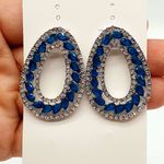 Brinco Prata Azul 