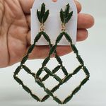 Brinco Dourado Verde 