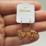 Mini Argola Folheada Dourada Crianças 