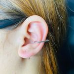 Par De Piercings Fakes Liso Prata 