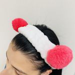 Faixa Atoalhada Para Maquiagem Pelúcia Panda Rosa