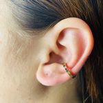 Piercing Fake (Uma Unidade) Zircônia Dourado Colorido 