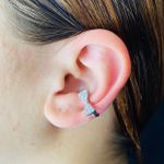 Piercing Fake (Uma Unidade) Zircônia Laço Prata 