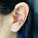Piercing Fake (Uma Unidade) Zircônia Gota Prata 