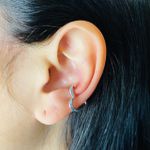 Piercing Fake (Duas Unidades) Coração Prata 