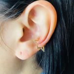 Piercing Fake (Duas Unidades) Estrela Dourado 