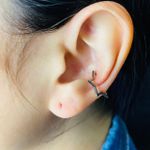 Piercing Fake (Duas Unidades) Estrela Grafite 
