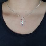 Colar Folheado a Prata Bailarina