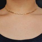 Colar Dourado Elos 