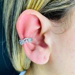 Piercing Fake Zircônia Prata Colorido 