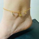 Tornozeleira Folheada a Ouro 18K Concha 
