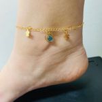 Tornozeleira Folheada a Ouro 18K Flor 