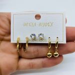 Kit De Brincos Esfera Dourado 