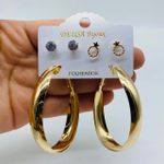 Kit De Brincos Estrela Dourado 