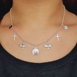 Colar Folheado a Prata 925 Religioso 