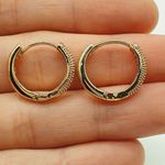Argola Zircônia Dourado 