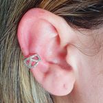 Piercing Fake (Uma Unidade) Zircônia Prata 