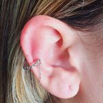 Piercing Fake (Uma Unidade) Correntinha Prata 