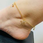 Tornozeleira Folheada a Ouro 18K Estrela 