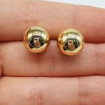 Brinco Folheado a Ouro 18K Esfera 