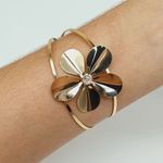 Bracelete Folheado a Ouro 18K Flor