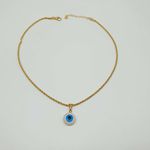 Colar Folheado A Ouro 18K Baiana Com Olho Grego