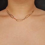 Colar Choker Folheado A Ouro 18K Colorido