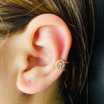 Piercing Fake (Uma Unidade) Oval Dourado
