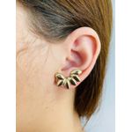 Brinco Ear Cuff Losango Dourado 