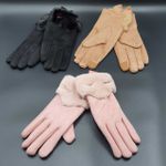 Luva Camurça Feminino Coelho 12 pares