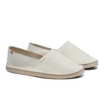 alpargatas espadrilhe tradicional chazz couro branco unissex