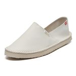 alpargatas espadrilhe tradicional chazz couro branco unissex