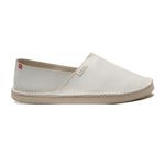 alpargatas espadrilhe tradicional chazz couro branco unissex