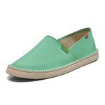 alpargatas espadrilhe tradicional chazz lona mesclado verde menta feminino