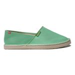 alpargatas espadrilhe tradicional chazz lona mesclado verde menta feminino