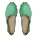 alpargatas espadrilhe tradicional chazz lona mesclado verde menta feminino