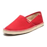 alpargatas espadrilhe tradicional chazz lona mesclado vermelho unissex