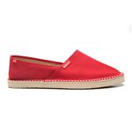 alpargatas espadrilhe tradicional chazz lona mesclado vermelho unissex