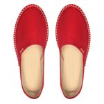 alpargatas espadrilhe tradicional chazz lona mesclado vermelho unissex