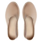 alpargatas espadrilhe tradicional chazz couro fly nude feminino