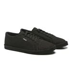 linha sapatênis sapatilha sneaker chazz - lona premium all black 
