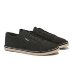 linha sapatênis sapatilha sneaker chazz - lona premiun - preto unissex