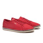 linha sapatênis sapatilha sneaker chazz - lona premium vermelho ferrari