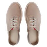 tenis espadrille casual chazz couro fly nude