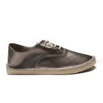 tenis espadrille casual chazz couro fly prata velho 