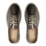 tenis espadrille casual chazz couro fly prata velho 