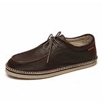 tenis espadrille cacareco chazz couro café