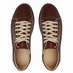linha sapatênis sapatilha sneaker chazz couro napa café