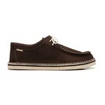 tenis espadrille cacareco chazz couro camurça café