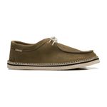 tenis espadrille cacareco chazz couro camurça verde militar